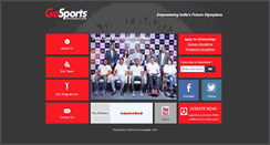 Desktop Screenshot of gosportsfoundation.in